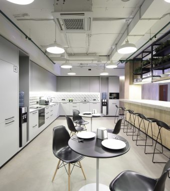 İç modern Avrupa mutfağı