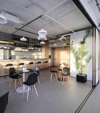 İç modern Avrupa mutfağı