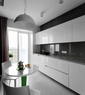 İç modern Avrupa mutfağı