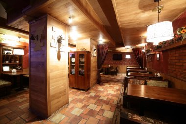 parlak renklerde Avrupa Restoran