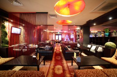 parlak renklerde Avrupa Restoran