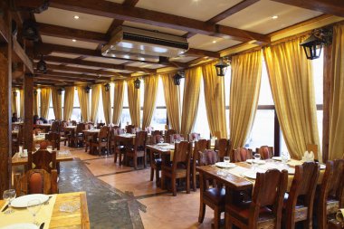 parlak renklerde Avrupa Restoran