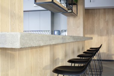 İç modern Avrupa mutfağı