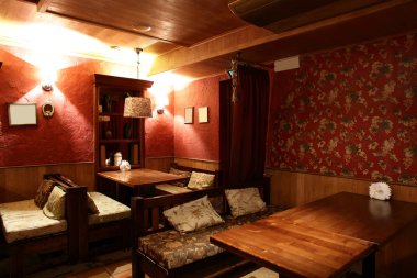 parlak renklerde Avrupa Restoran
