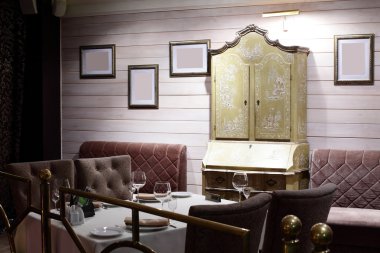 parlak renklerde Avrupa Restoran