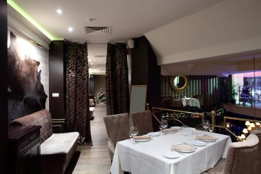 parlak renklerde Avrupa Restoran