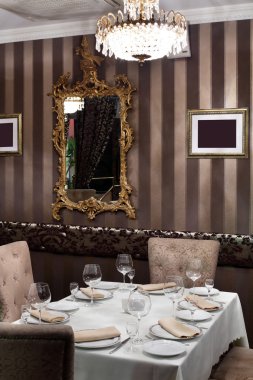 parlak renklerde Avrupa Restoran
