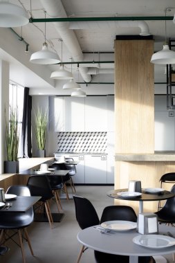 İç modern Avrupa mutfağı