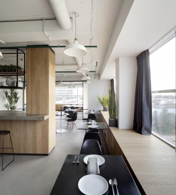 İç modern Avrupa mutfağı