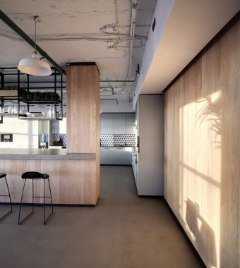 İç modern Avrupa mutfağı