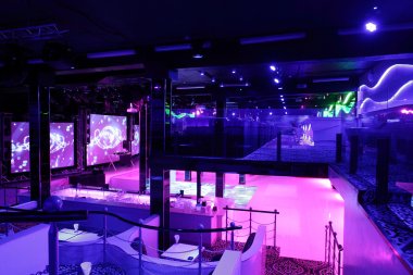 beautiful european night club interior