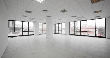 Beyaz yepyeni iç ofis