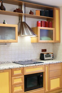 İç modern Avrupa mutfağı