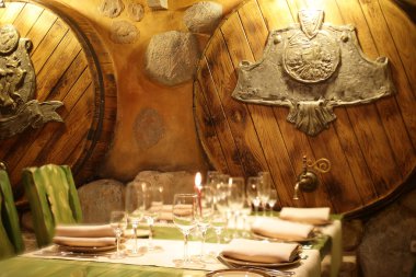 parlak renklerde Avrupa Restoran