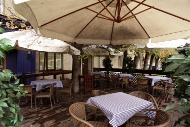parlak renklerde Avrupa Restoran