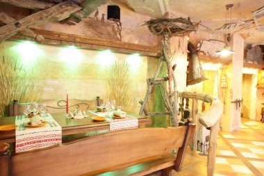parlak renklerde Avrupa Restoran