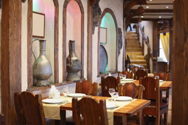 Restaurante europeo en colores brillantes —  Fotos de Stock