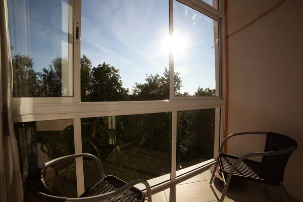 Mooi interieur van moderne balkon — Stockfoto