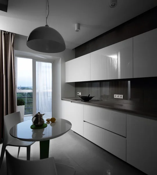 Interior of modern european kitchen — Stock Photo, Image