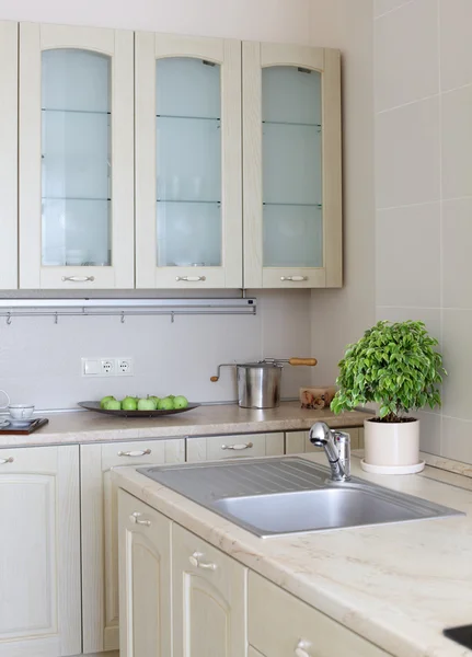 Interior of modern european kitchen — Stock Photo, Image