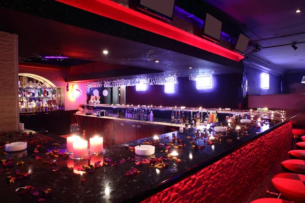 Beautiful european night club interior — Stock Photo, Image