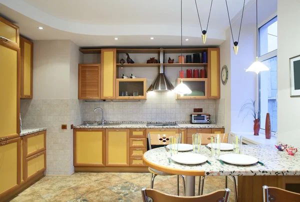 Interior dari dapur eropa modern — Stok Foto