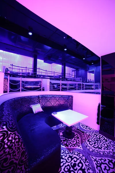 Beautiful european night club interior — Stock Photo, Image