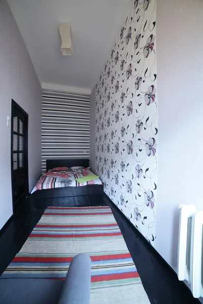 Ładne wnętrza sypialni Europejskiego — Zdjęcie stockowe