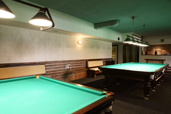 Interior of beautiful and modern billiard — Stock Photo, Image