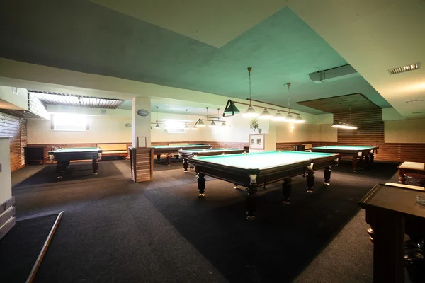 Interior of beautiful and modern billiard — Stock Photo, Image