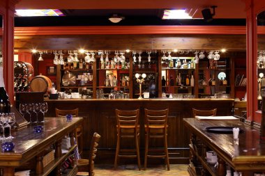 parlak renklerde Avrupa Restoran