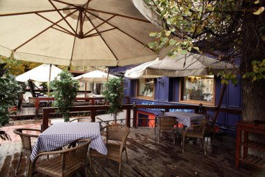 parlak renklerde Avrupa Restoran