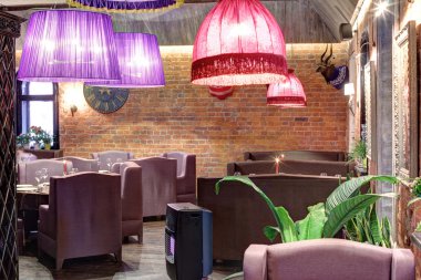 parlak renklerde Avrupa Restoran