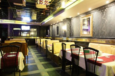 parlak renklerde Avrupa Restoran