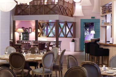 parlak renklerde Avrupa Restoran