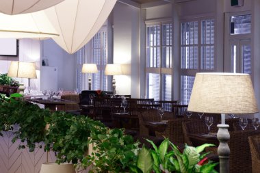 parlak renklerde Avrupa Restoran