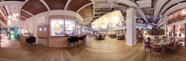 parlak renklerde Avrupa Restoran