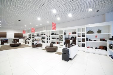 İç modern Avrupa alışveriş Ayakkabı mağazası