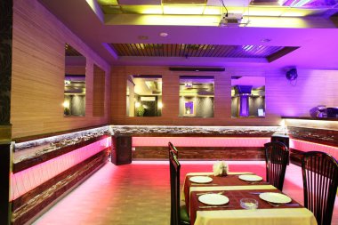 parlak renklerde Avrupa Restoran