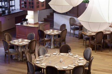 parlak renklerde Avrupa Restoran