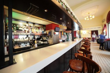 parlak renklerde Avrupa Restoran
