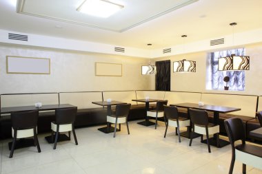 parlak renklerde Avrupa Restoran
