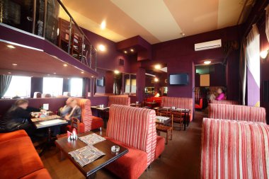 parlak renklerde Avrupa Restoran