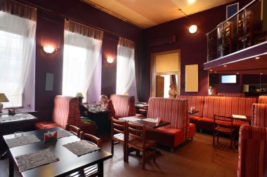 parlak renklerde Avrupa Restoran