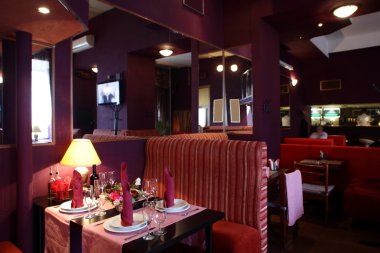 parlak renklerde Avrupa Restoran