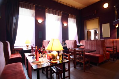 parlak renklerde Avrupa Restoran