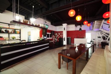 parlak renklerde Avrupa Restoran