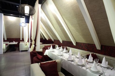 parlak renklerde Avrupa Restoran