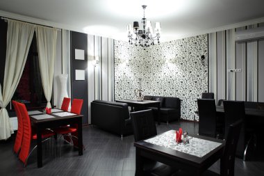 parlak renklerde Avrupa Restoran