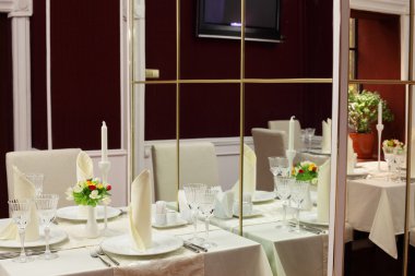parlak renklerde Avrupa Restoran